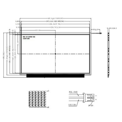 Lvds 30 Pin 13.3 Lcd Screen 1920x1080 Ips 90% Color 400 Brightness Nv133fhm-N5b